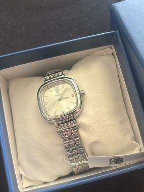 Invicta Silver-Tone Women's Bracelet Watch with Cream Dial